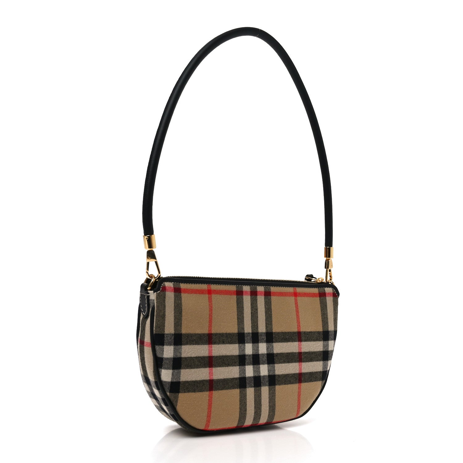 Burberry Vintage Check Calfskin Olympia Slim Pouch Archive Beige 3 of 9