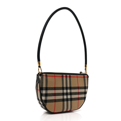 Burberry Vintage Check Calfskin Olympia Slim Pouch Archive Beige 3 of 9