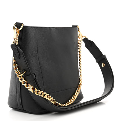 Louis Vuitton Calfskin Lock and Walk Bucket Black 3 of 10