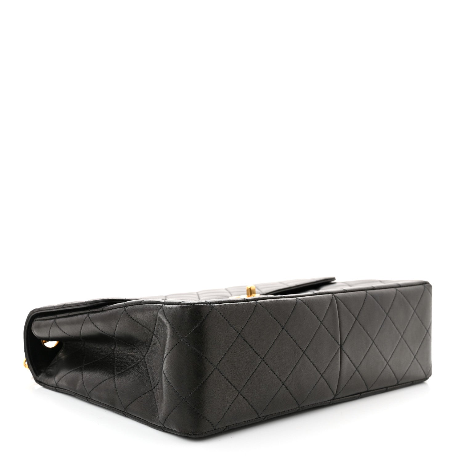 Chanel Lambskin Quilted XL Jumbo Single Flap Black 4 of 10