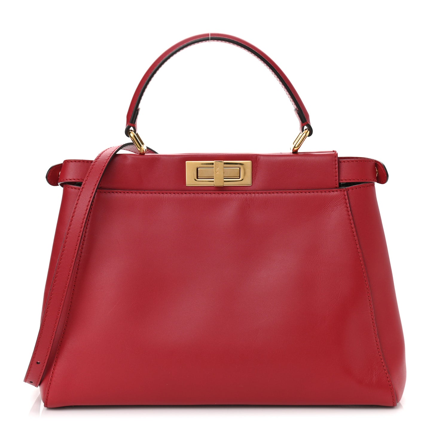 Vitello Morgan Fabric Jacquard Pequin Medium Peekaboo Iconic Satchel Mattone Tobacco Black