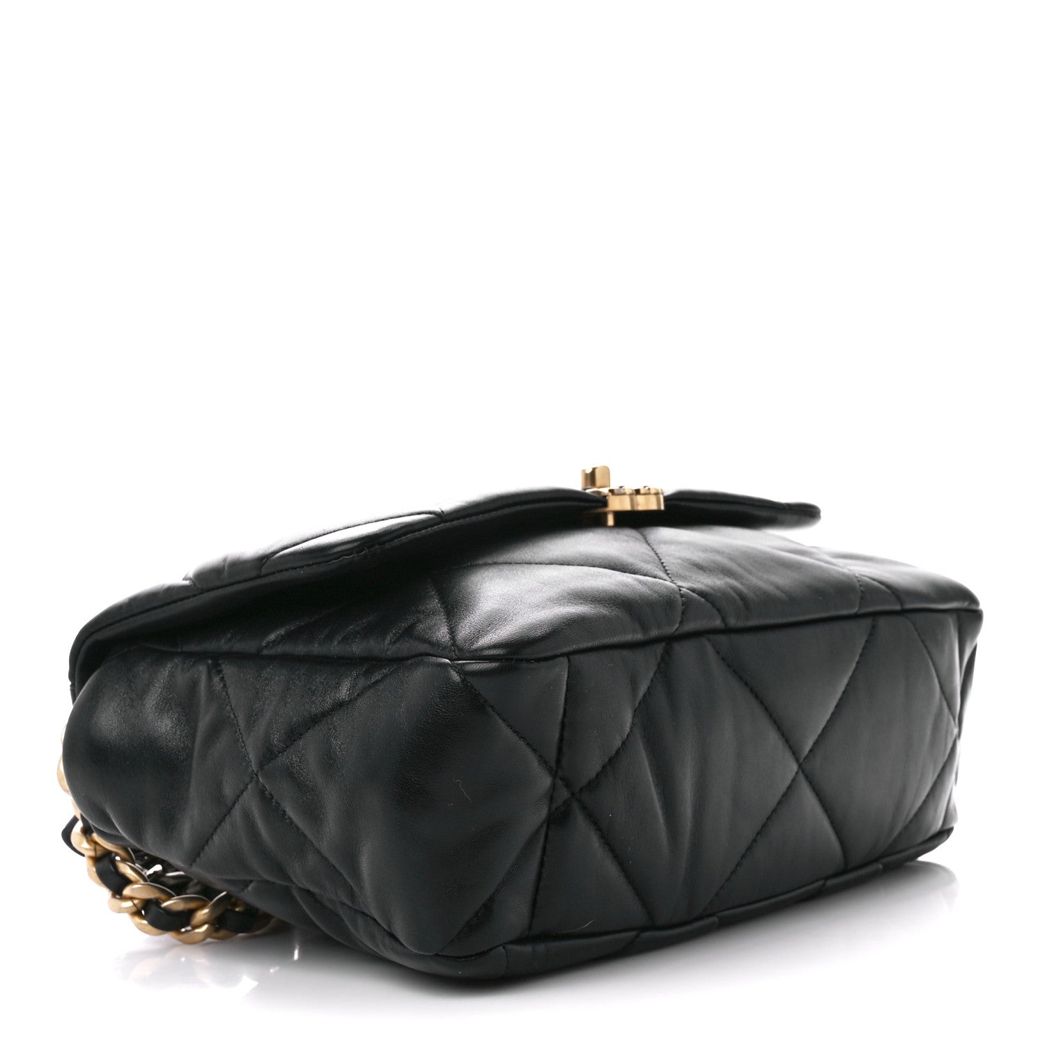 Chanel Lambskin Quilted Medium Chanel 19 Flap Black 4 of 11