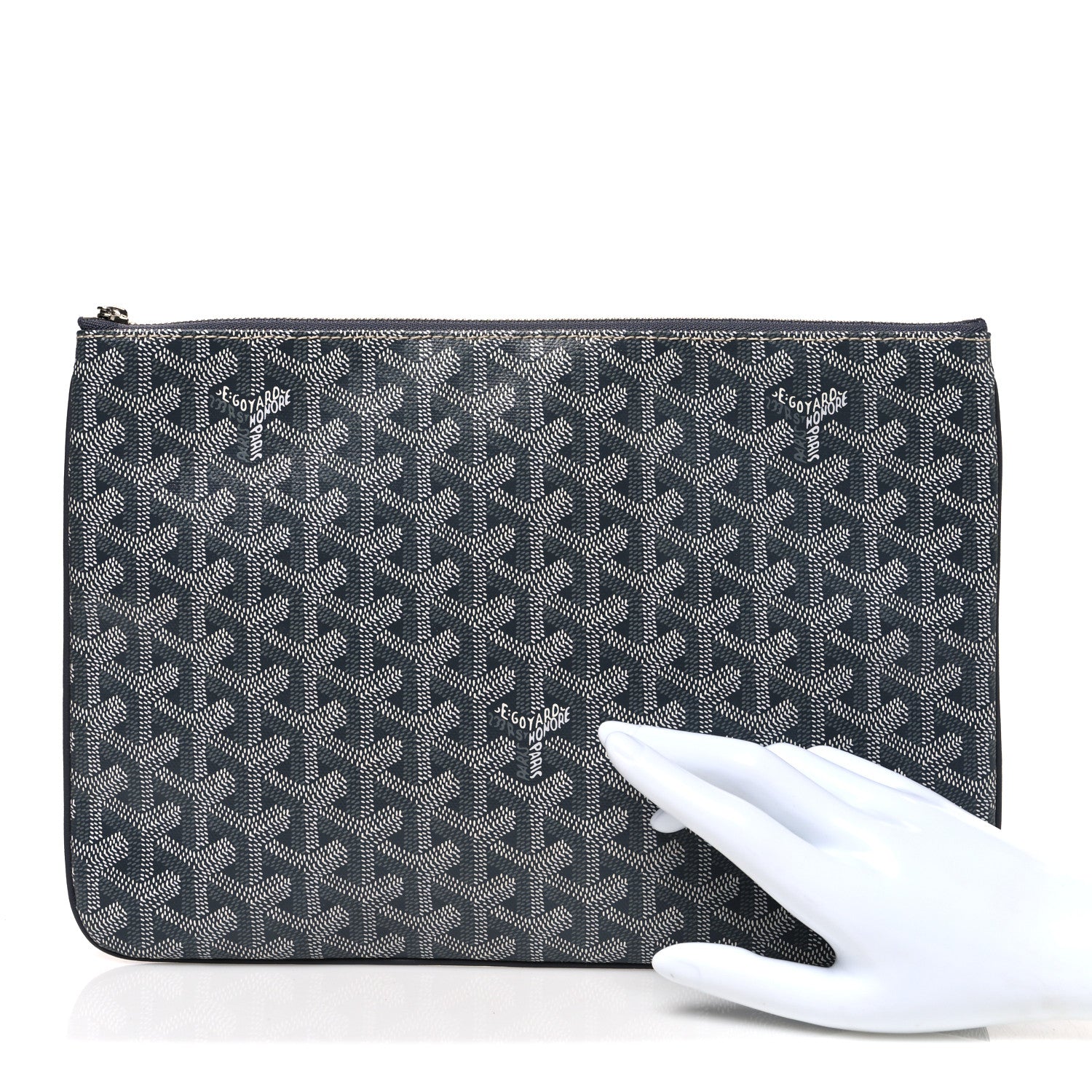 Goyard Goyardine Senat Pochette MM Grey 2 of 7