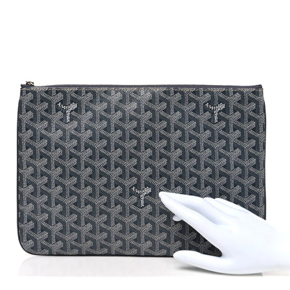 Goyard Goyardine Senat Pochette MM Grey 2 of 7