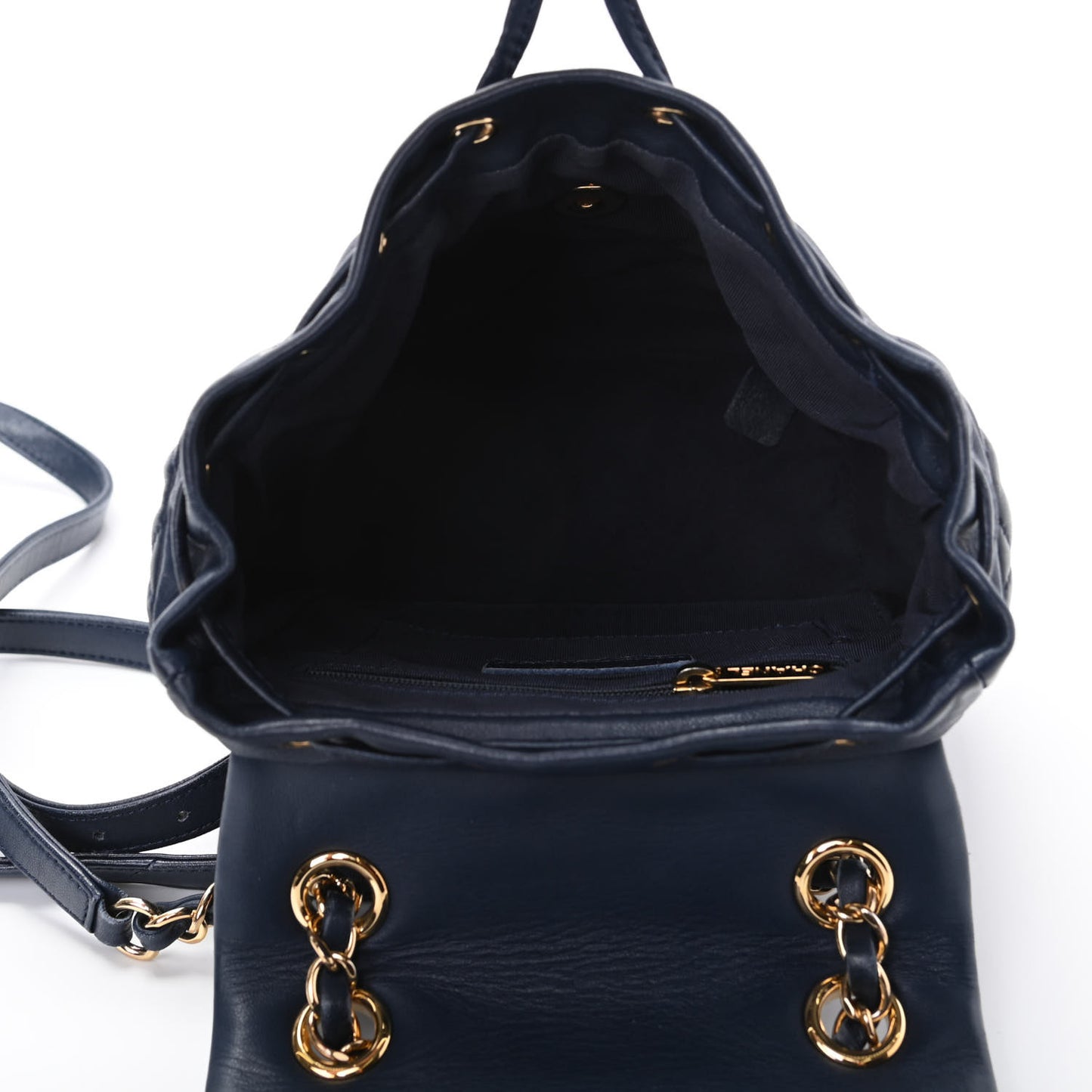 Lambskin Quilted Mini Urban Spirit Backpack Navy