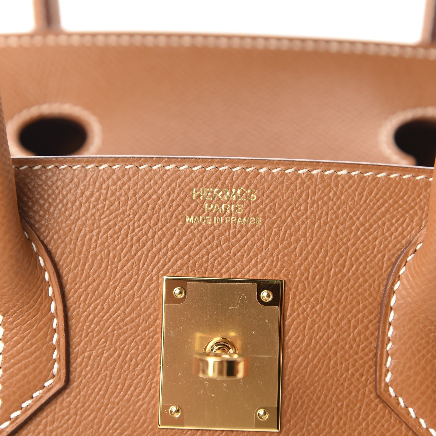 Hermes Madame Calfskin Birkin Sellier 30 Gold 8 of 11