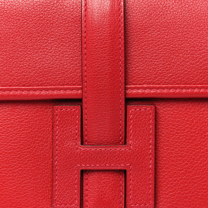 Hermes Evercolor Jige Elan 29 Rouge Casaque 8 of 9