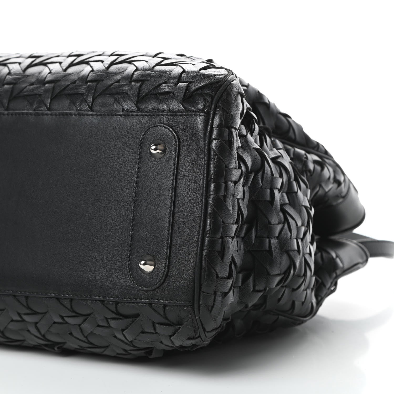 Christian Dior Lambskin Woven Lady Dior Avenue Tote Black 10 of 12