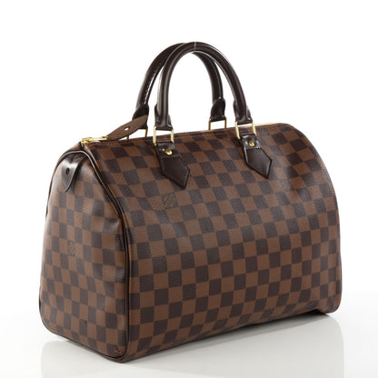 Louis Vuitton Damier Ebene Speedy 30 3 of 9