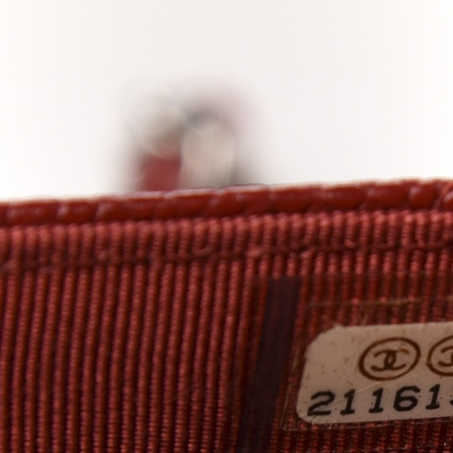 Caviar Quilted Wallet on Chain WOC Red