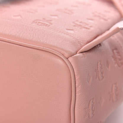 MCM Calfskin Ottomar Monogram Small Backpack Pink 16 of 16