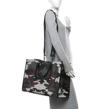 Burberry Canvas Denny Camouflage Tote Multicolor 2 of 11