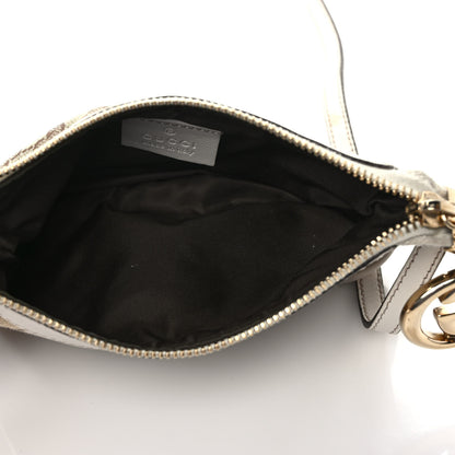 Gucci Monogram GG Heart Charm Crossbody Pochette White 4 of 14