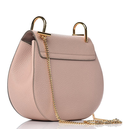 Chloe Grained Lambskin Drew Shoulder Bag Cement Pink 3 of 9