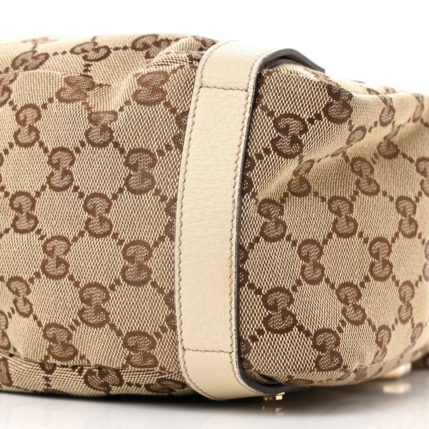 Monogram Medium Abbey Shoulder Bag Off White