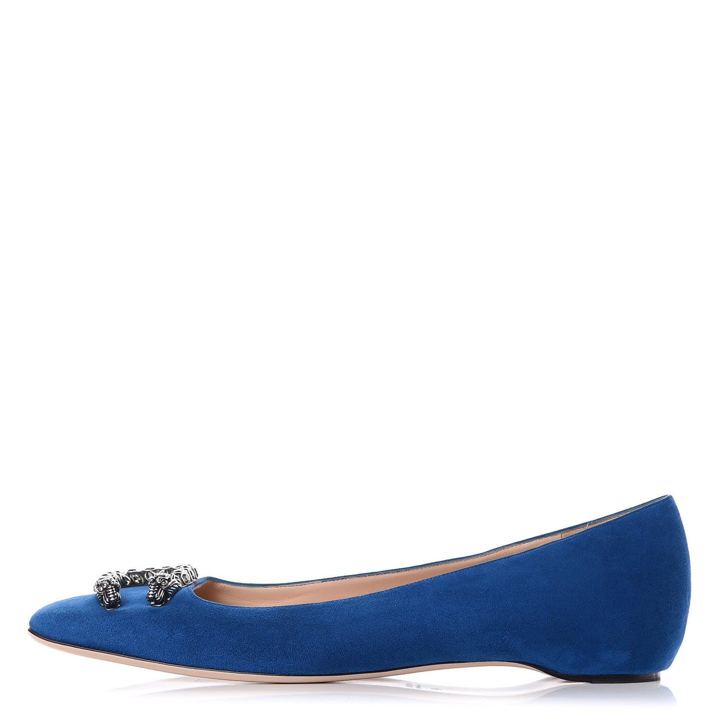 Kid Scamosciato Dionysus Ballet Flats 40 Vintage Bluette