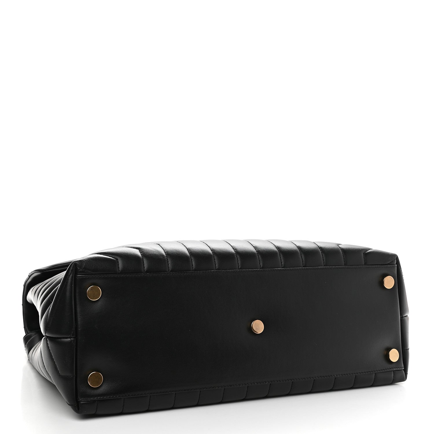 Saint Laurent Calfskin Y Quilted Monogram Large Loulou Chain Satchel Black 4 of 11
