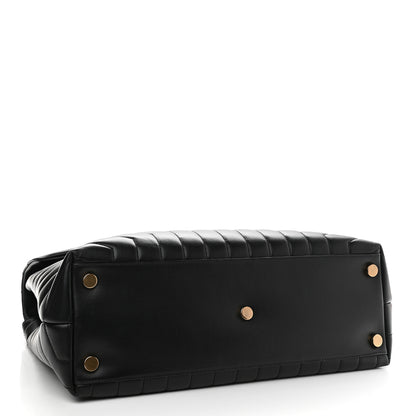 Saint Laurent Calfskin Y Quilted Monogram Large Loulou Chain Satchel Black 4 of 11