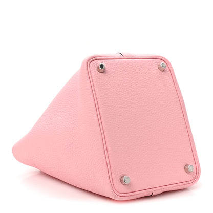 Hermes Taurillon Clemence Picotin Lock 18 PM Rose Sakura 4 of 10