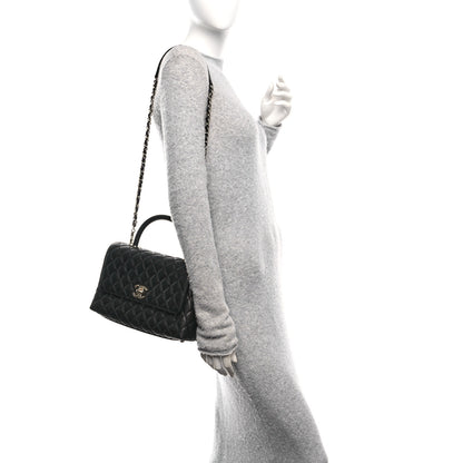 Chanel Caviar Quilted Small Coco Handle Flap Black 2 of 11