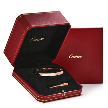 Cartier 18K Pink Gold LOVE Bracelet 19 5 of 5