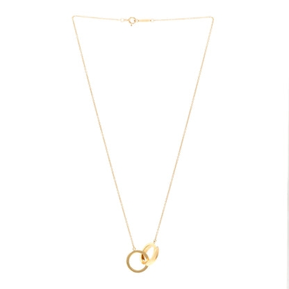 Tiffany 18K Yellow Gold 1837 Interlocking Circles Pendant Necklace 3 of 5