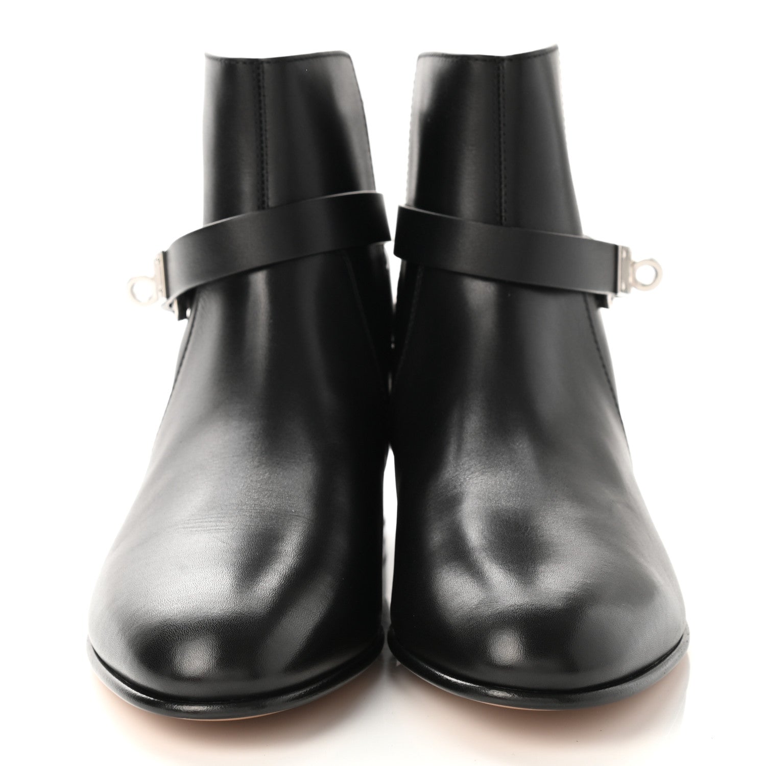 Hermes Calfskin Neo Low Boots 37 Black 2 of 9