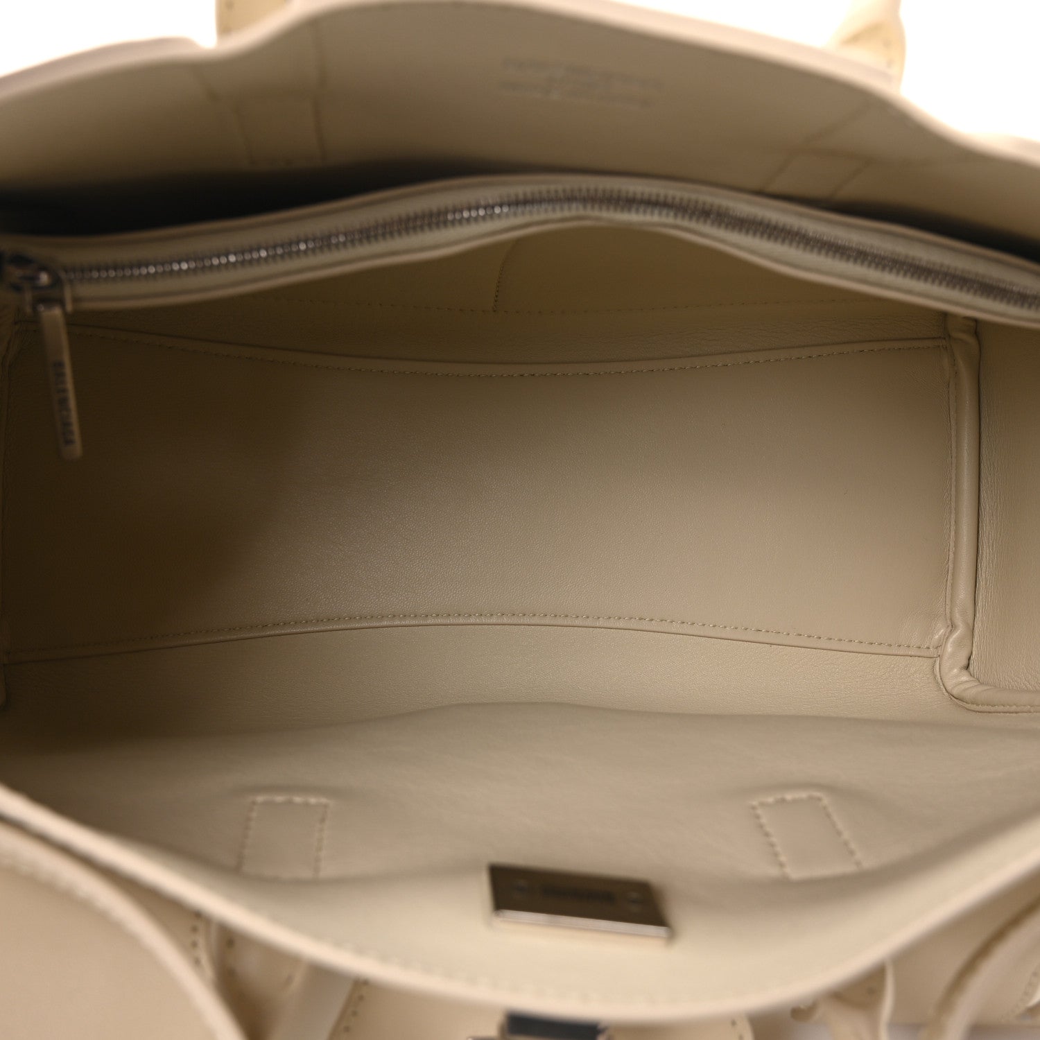 Balenciaga Smooth Calfskin Small Bel Air Carry All Bag Soya 5 of 9