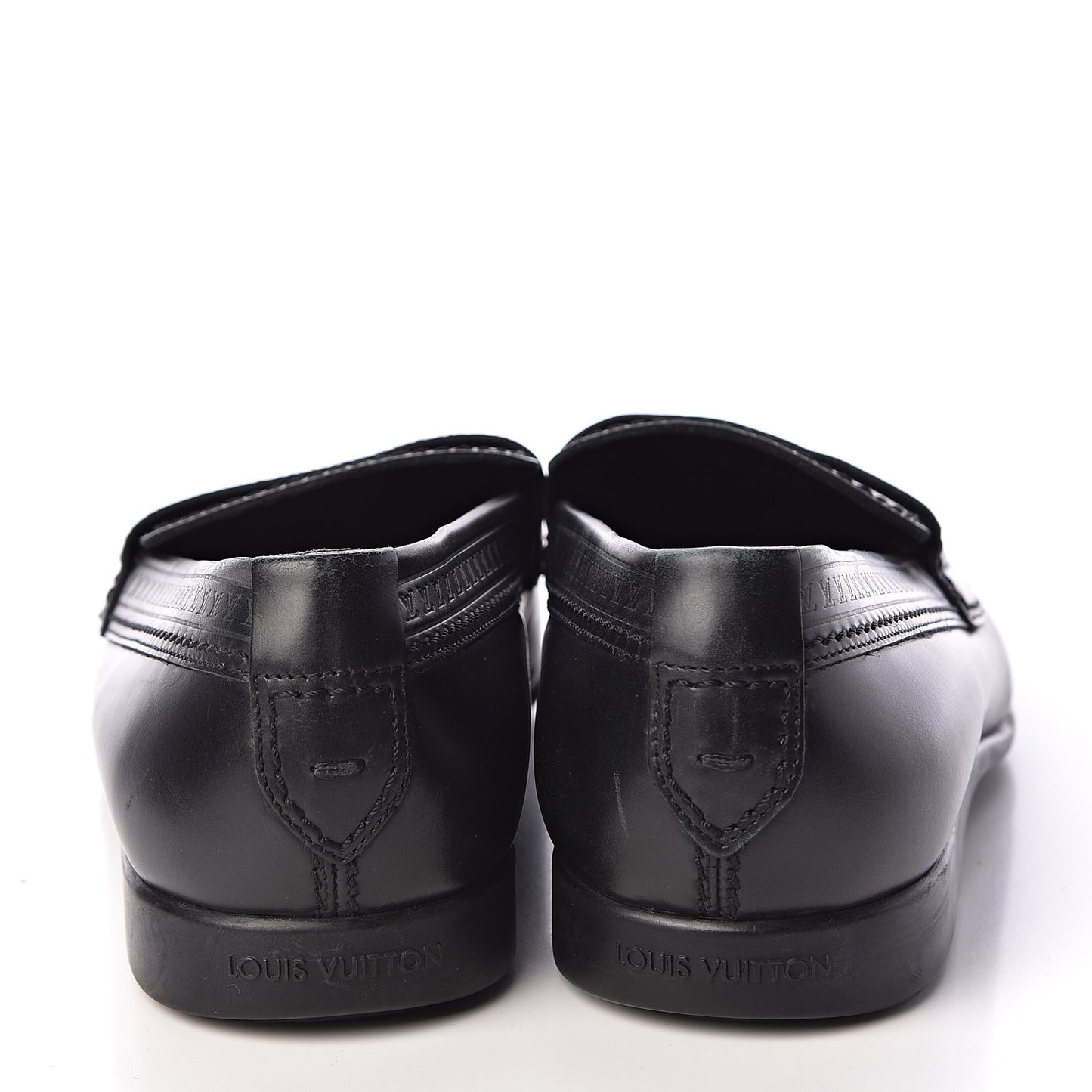 Calfskin Mens Loafers 7 Black