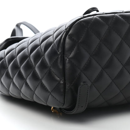 Chanel Calfskin Quilted Small Urban Spirit Backpack Black 8 of 9