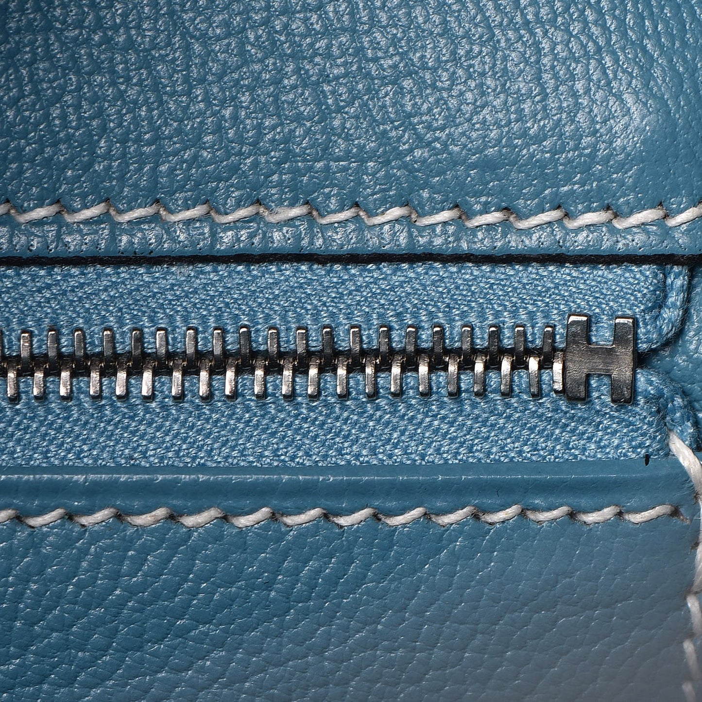 Taurillon Clemence Birkin 40 Blue Jean