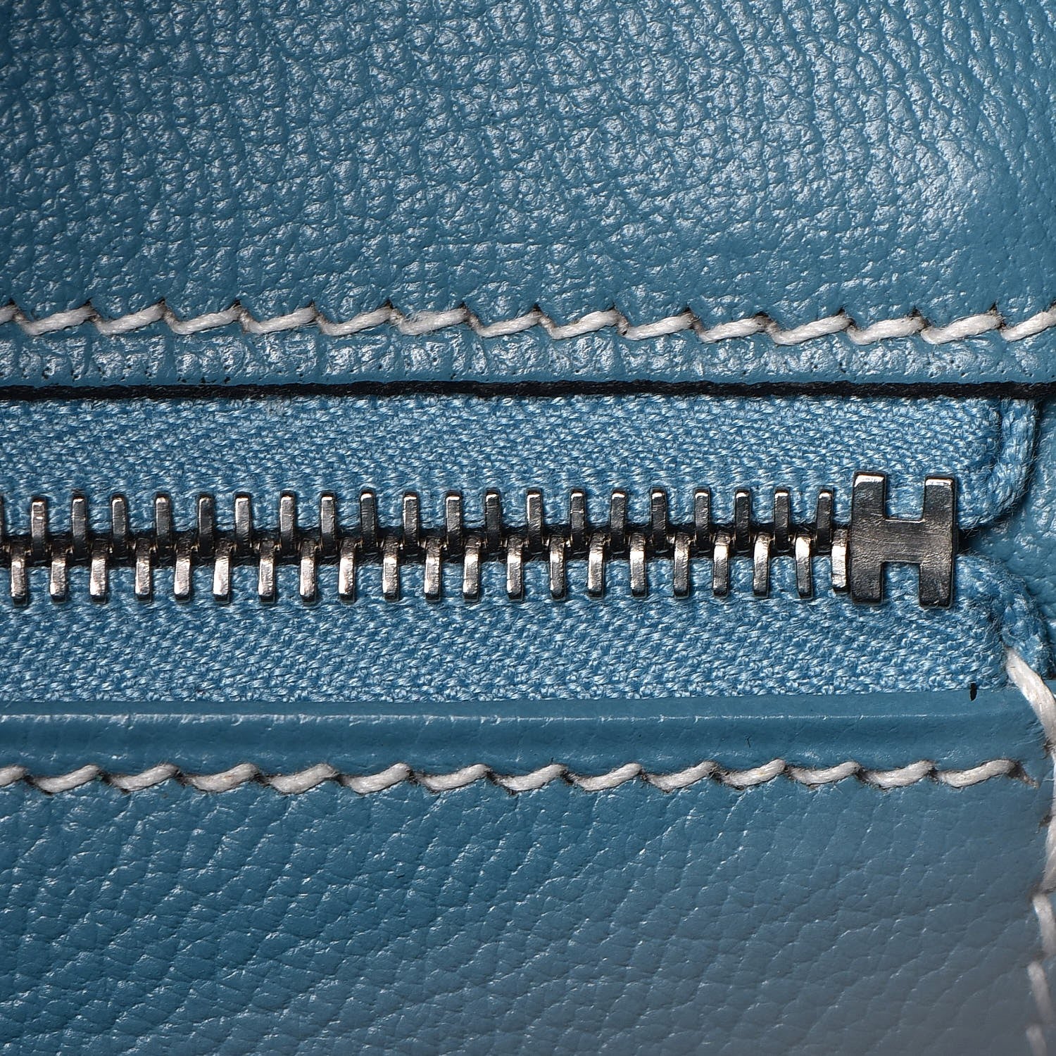 Hermes Taurillon Clemence Birkin 40 Blue Jean 17 of 28