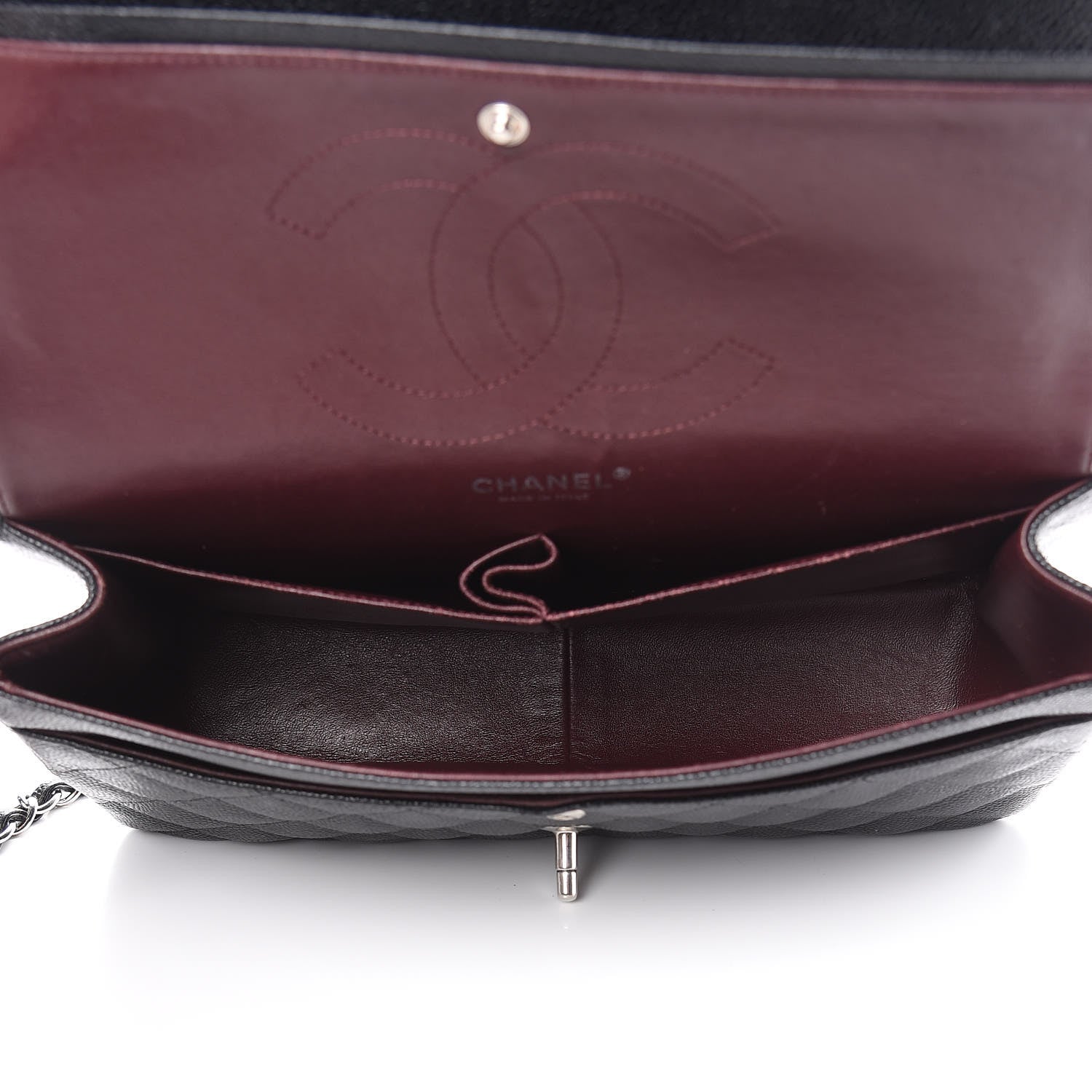Chanel Caviar Quilted Jumbo Double Flap Black 5 of 12