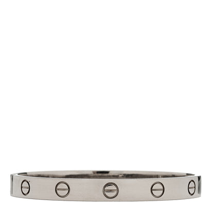 Cartier 18K White Gold LOVE Bracelet 16 1 of 11