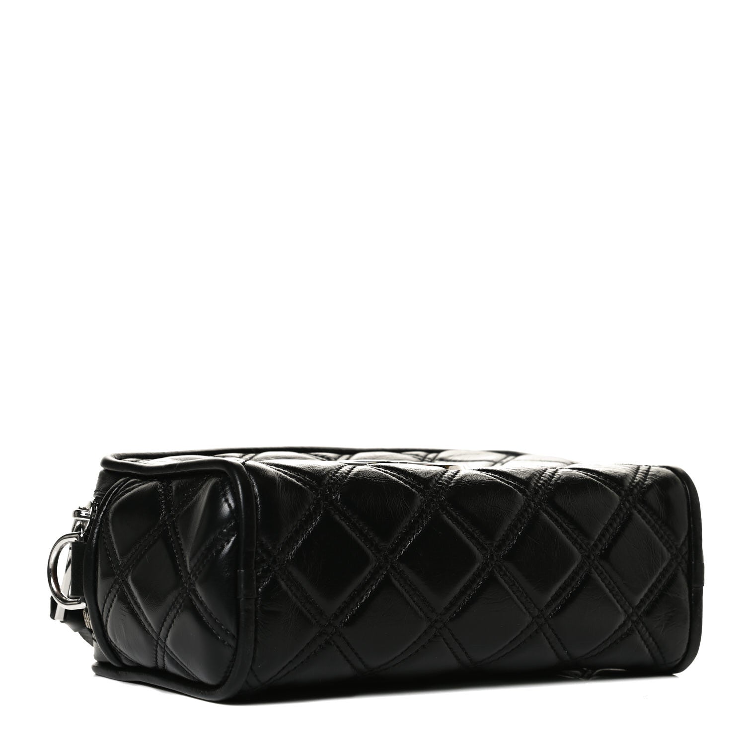 Marc Jacobs Natural Grain Calfskin Quilted The Softshot 21 Bag Black 3 of 14