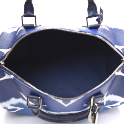 Louis Vuitton Monogram Escale Speedy Bandouliere 30 Blue 5 of 12