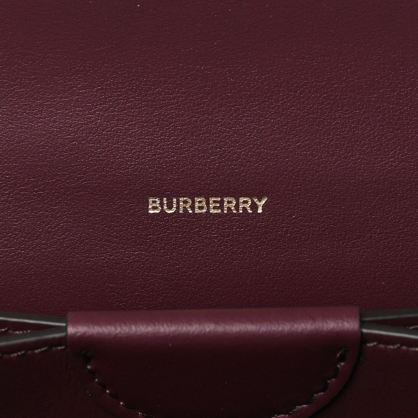 Calfskin Logo Hazelmere Wallet With Detachable Strap Deep Maroon