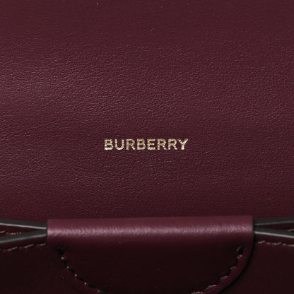 Burberry Calfskin Logo Hazelmere Wallet With Detachable Strap Deep Maroon 6 of 8