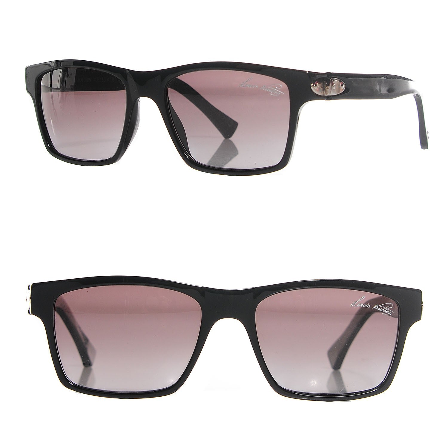 Louis Vuitton Faux Semblant Carre Sunglasses Z0138W Black 6 of 10