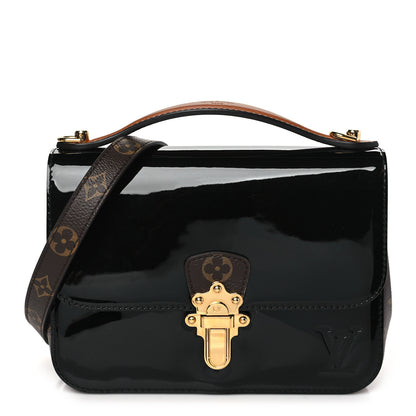 Louis Vuitton Patent Calfskin Monogram Cherrywood BB Black 1 of 8