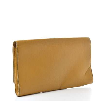Saint Laurent Goatskin Large Belle de Jour Clutch Saffron 3 of 15