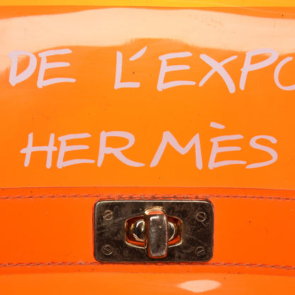 Hermes Vinyl Souvenir De L'Exposition Kelly Orange 6 of 9