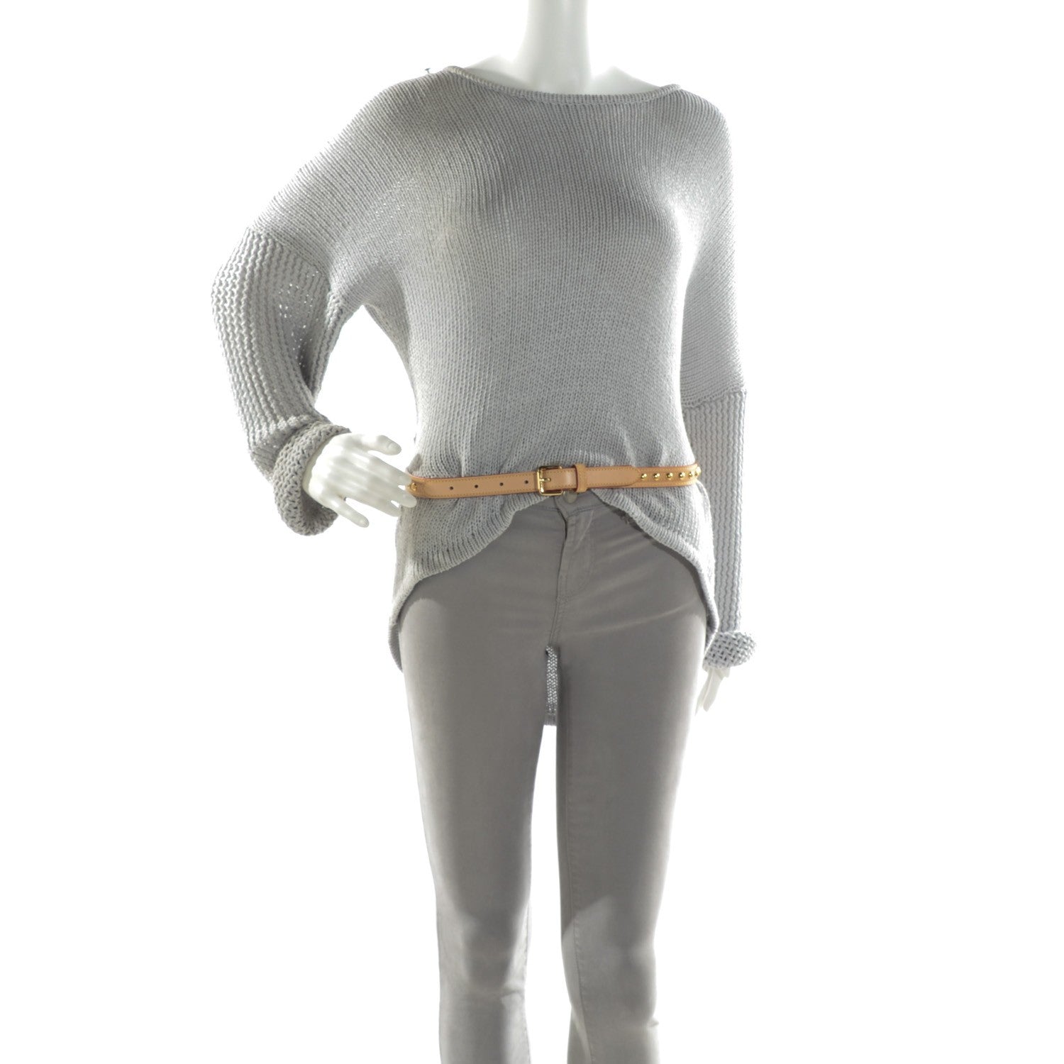 Louis Vuitton Vachetta Riveting Belt Belt 80 32 2 of 8