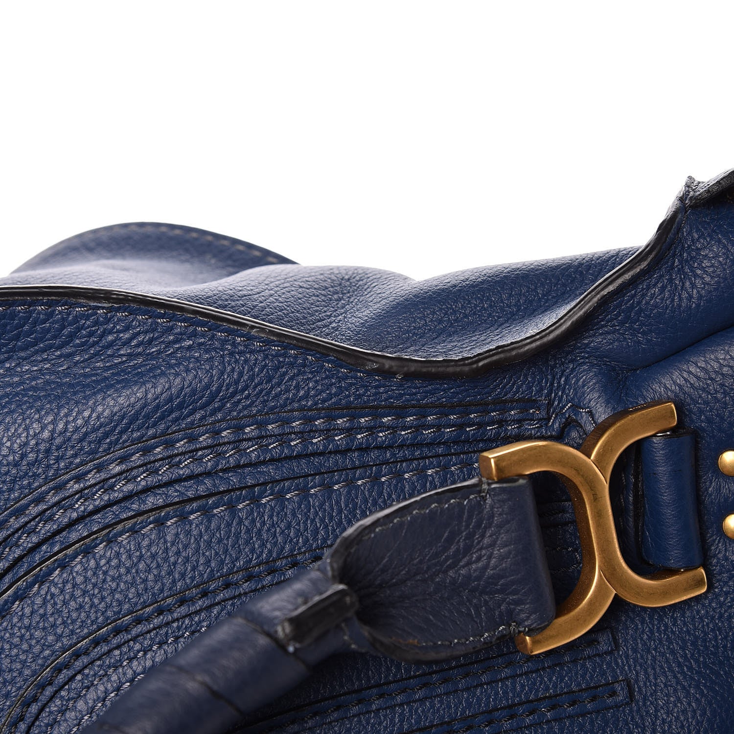 Chloe Calfskin Medium Marcie Satchel Royal Navy 11 of 15