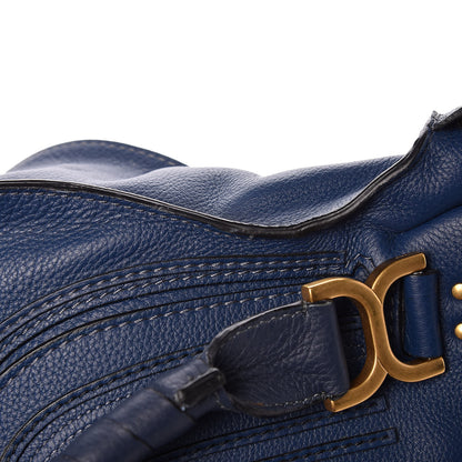 Chloe Calfskin Medium Marcie Satchel Royal Navy 11 of 15