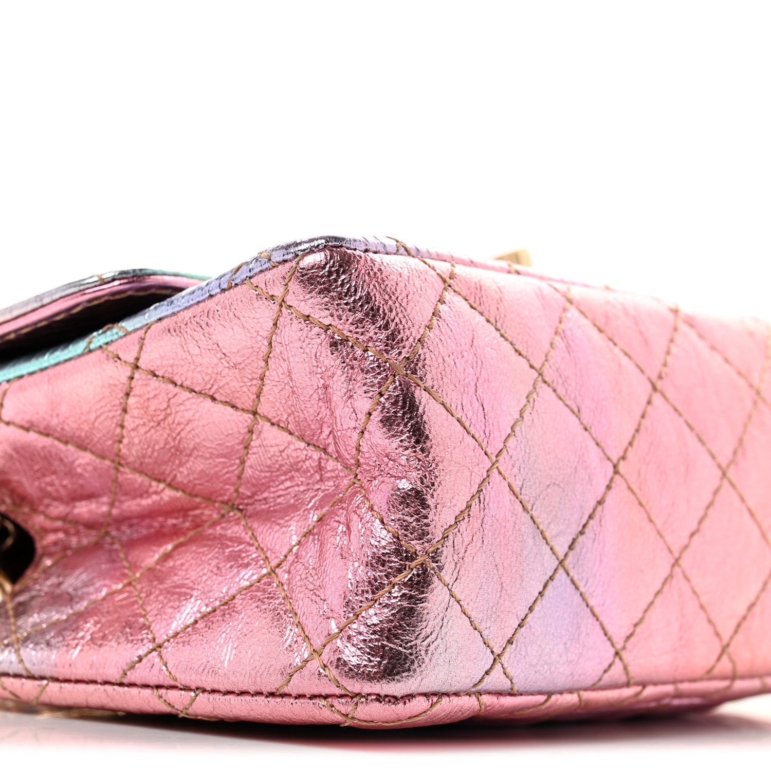Chanel Metallic Goatskin Quilted Mini 2.55 Reissue Flap Multicolor 9 of 11