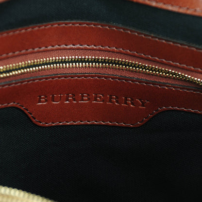 Burberry House Check Bridle Calfskin Medium Gosford Hobo Dark Tan 6 of 9