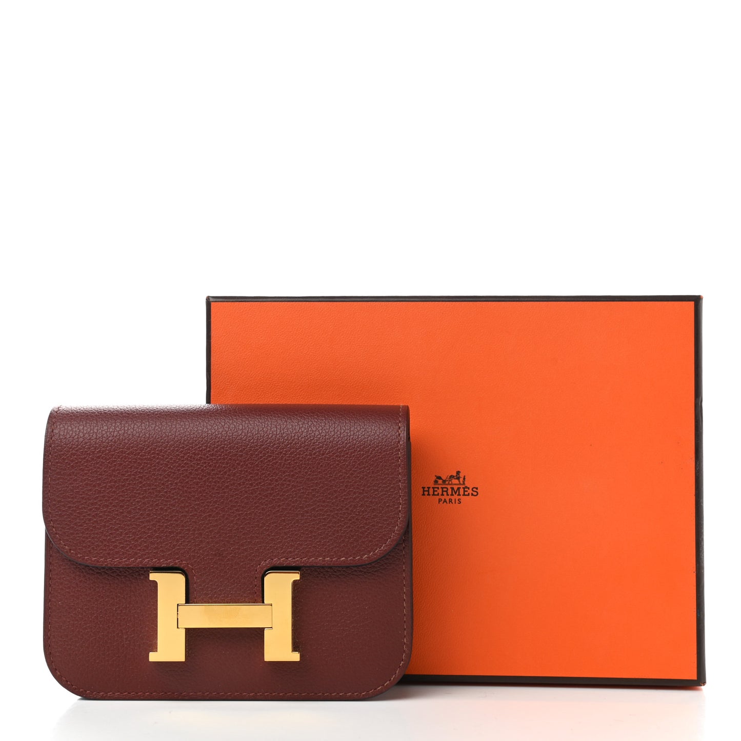Evercolor Constance Slim Wallet Rouge H