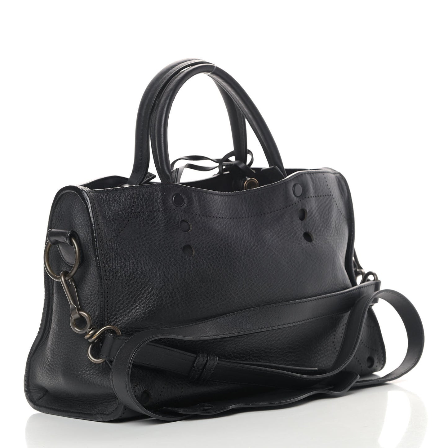Veau Grana Perforated Blackout Hardware S City Black