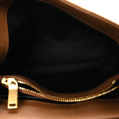 Saint Laurent Suede Calfskin Y Quilted Monogram Small Loulou Chain Satchel Cinnamon 5 of 9